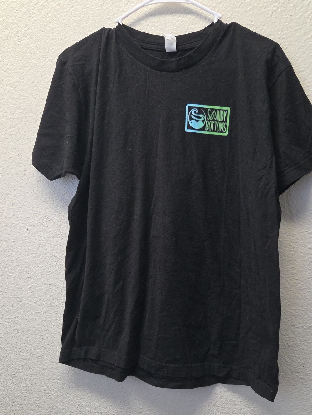 Sandy Bottoms Men's Black Logo Tee L